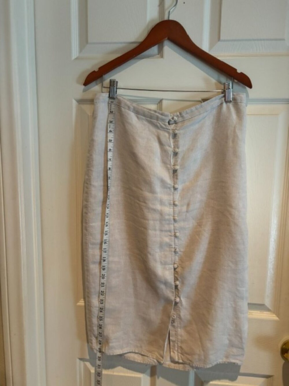 Reformation 100% linen midi skirt